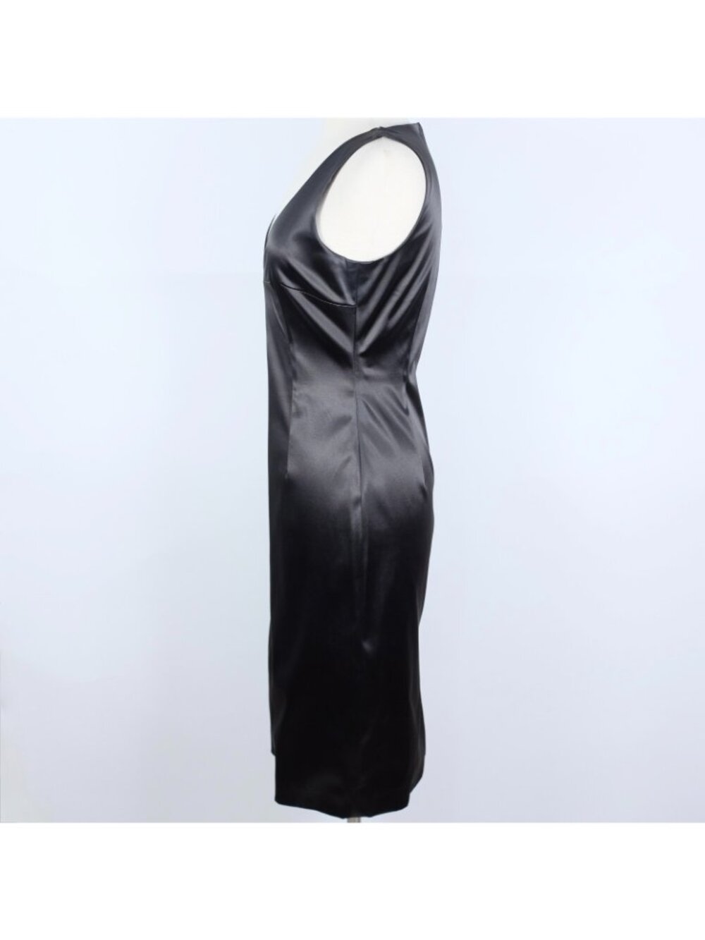 Dolce&Gabbana stretch dress 48 US 12 black satin bodycon - Picture 9 of 14